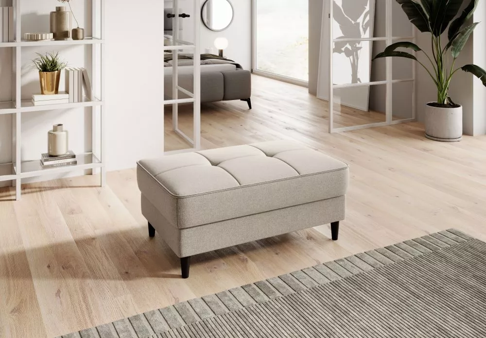 Pufs Bellis P Standard Auduma numurs: Inari 22, · Bēši pelēks · 97 × 42 × 62 cm