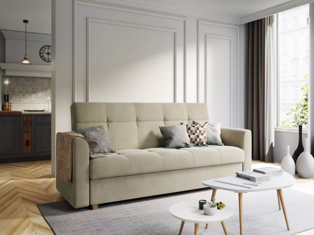 Dīvāns Lento Sofa Standard · Krēma · 85 × 215 × 88 cm