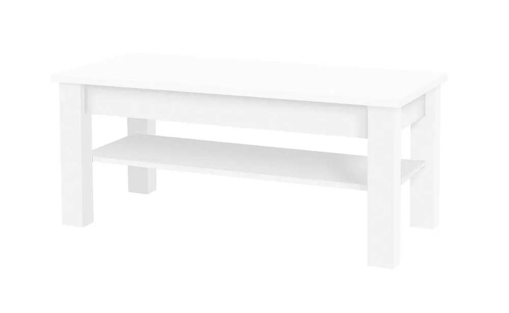 Žurnālgalds Cezar 19 · Balts · 61 × 110 × 48 cm