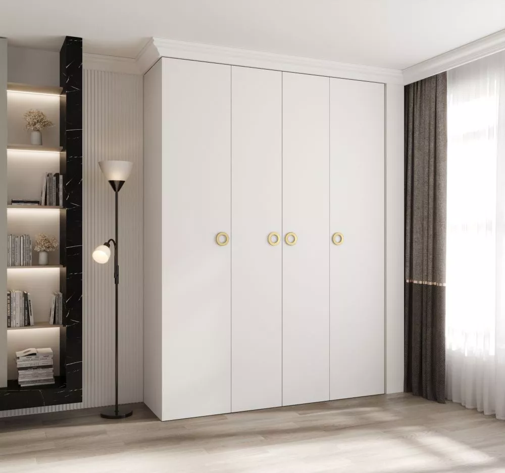 Skapis Como 1 · Balts · 180 × 50 × 245.5 cm