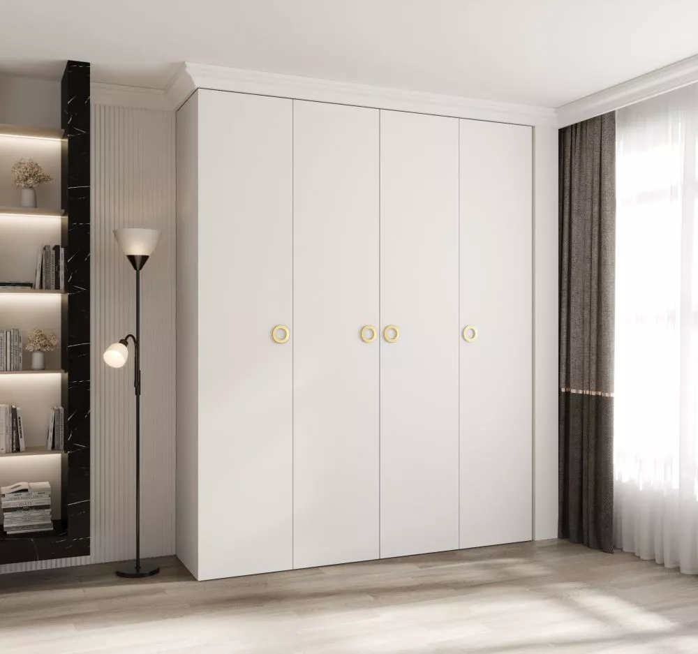 Skapis Como 1 · Balts · 200 × 50 × 245.5 cm