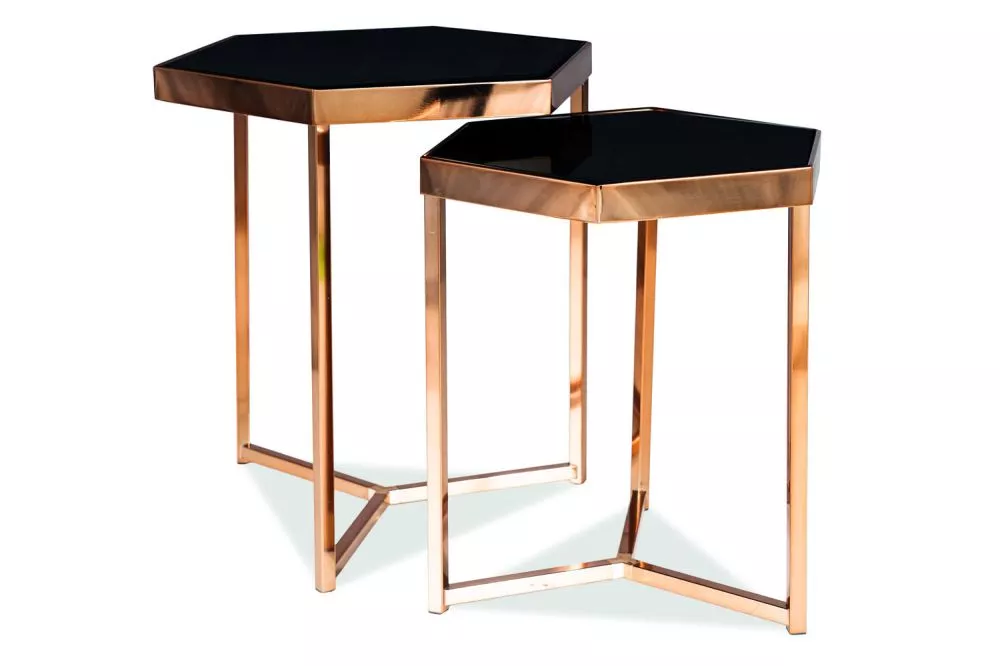 Žurnālgalds Milos Set Korpusa krāsa: melns, · 48 × 42 × 50 cm