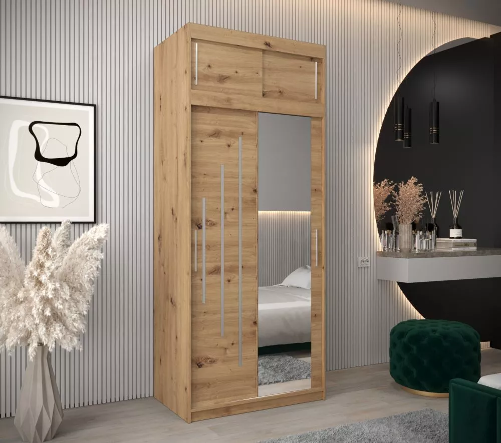 Skapis York 2 Premium · Ozols artisan · 100 × 62 × 240 cm