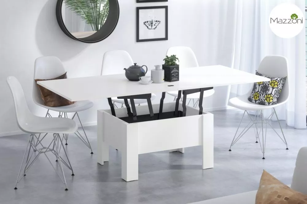 Žurnālgalds Oslo transformer Korpusa krāsa: balts, · 80 × 75 × 49 cm