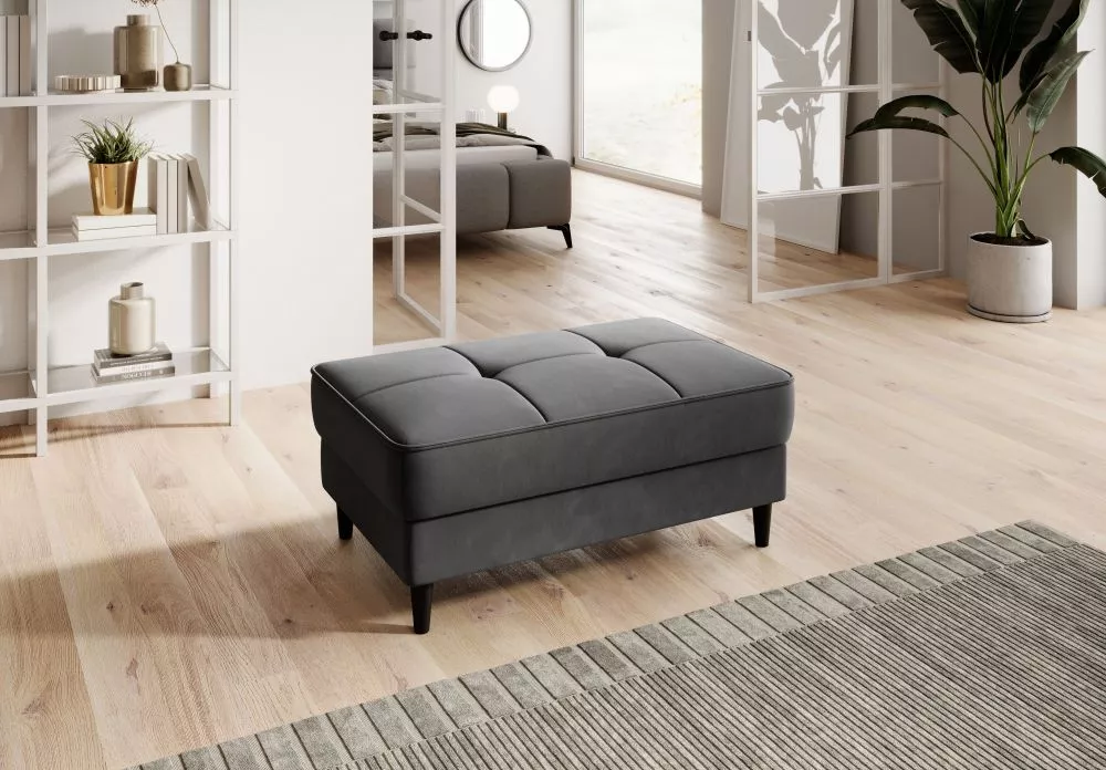 Pufs Bellis P Comfort Standard Auduma numurs: Sola 06, · Antracīts · 97 × 42 × 62 cm