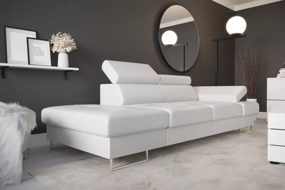 Dīvāns Galaxy 2S Premium standard · Balts · 97 × 235 × 74 cm