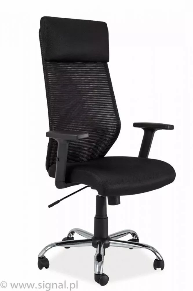Datorkrēsls Q-211 · Melna · 69 × 46 × 115 cm