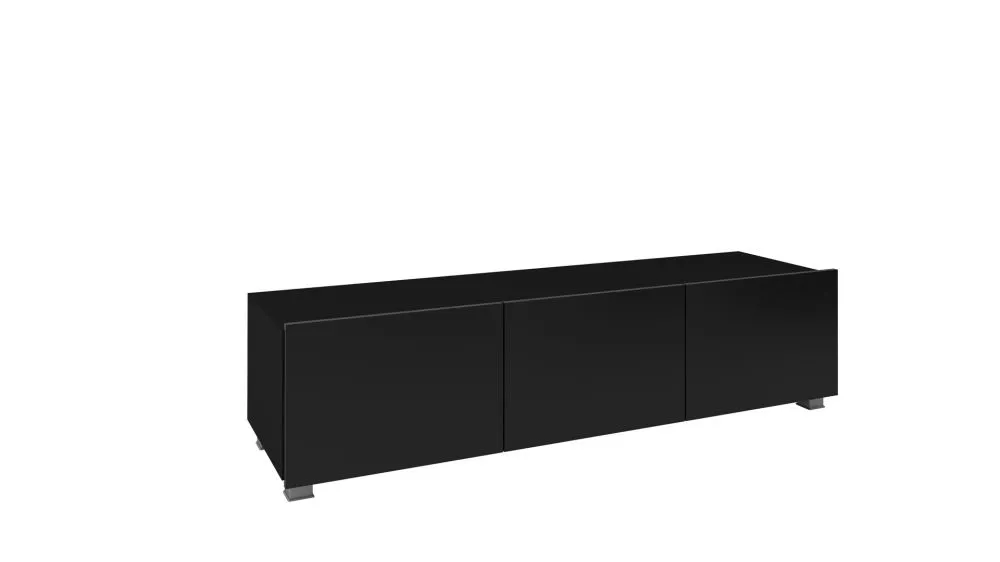 TV tumba Calabrini C RTV · Melns · 150 × 43 × 37 cm