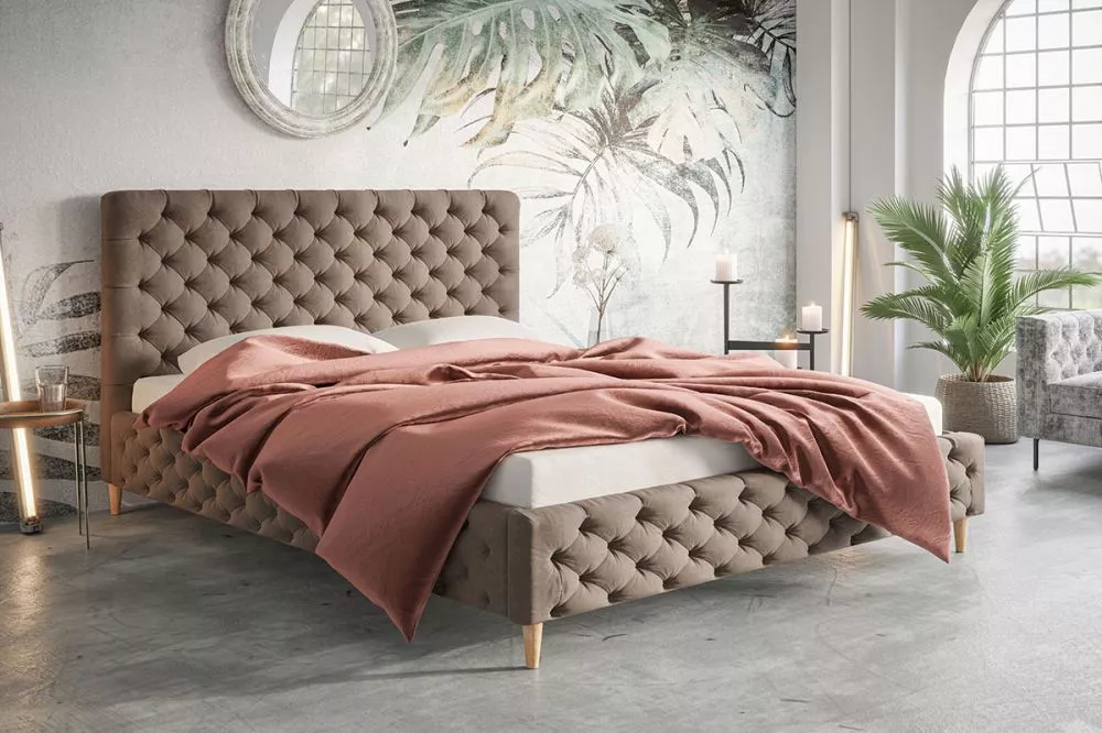 Gulta Lux 5 standard ar stelāžu Guļamvietas platums: 120 cm, Guļamvietas garums: 200 cm, stelāžas tips: koka, · Kapučino