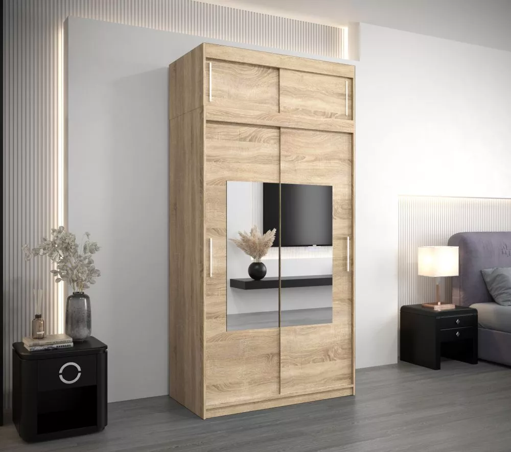 Skapis Torino SZ Premium · Sonoma · 120 × 62 × 240 cm