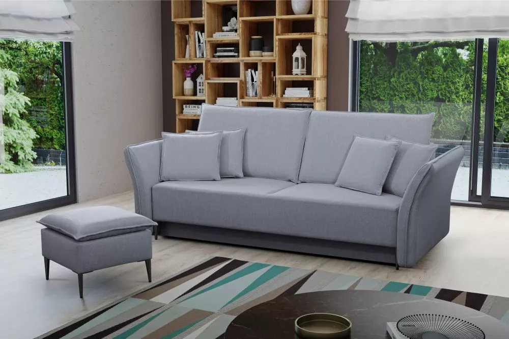 Dīvāns Bregi Sofa Black Standard · Gaiši pelēks · 100 × 238 × 96 cm