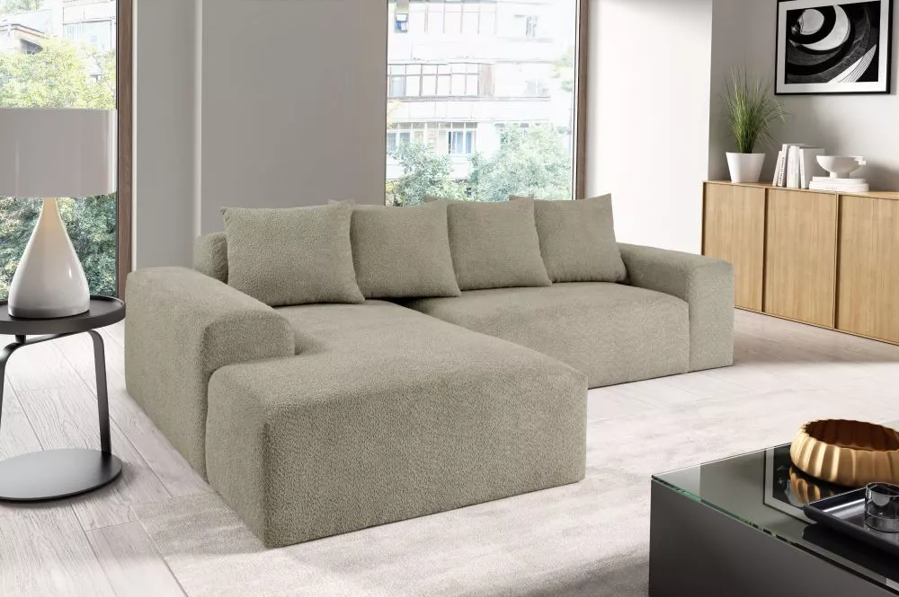 Dīvāns Modullo L Plus Standard · Brūni pelēks · 190 × 254 × 70 cm
