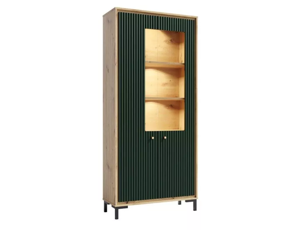 Sekcija Parii PA02 ar LED Korpusa krāsa: ozols artisan, · 89 × 37 × 196 cm