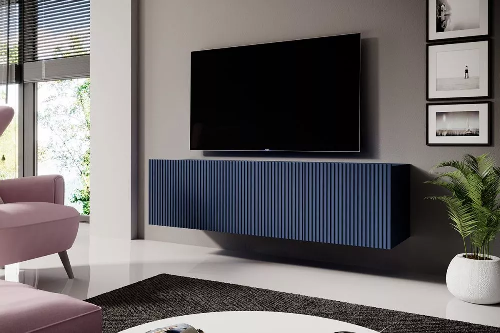 TV tumba Nicole RTV 150 2K1SZ W · Zils · 150 × 45 × 33 cm