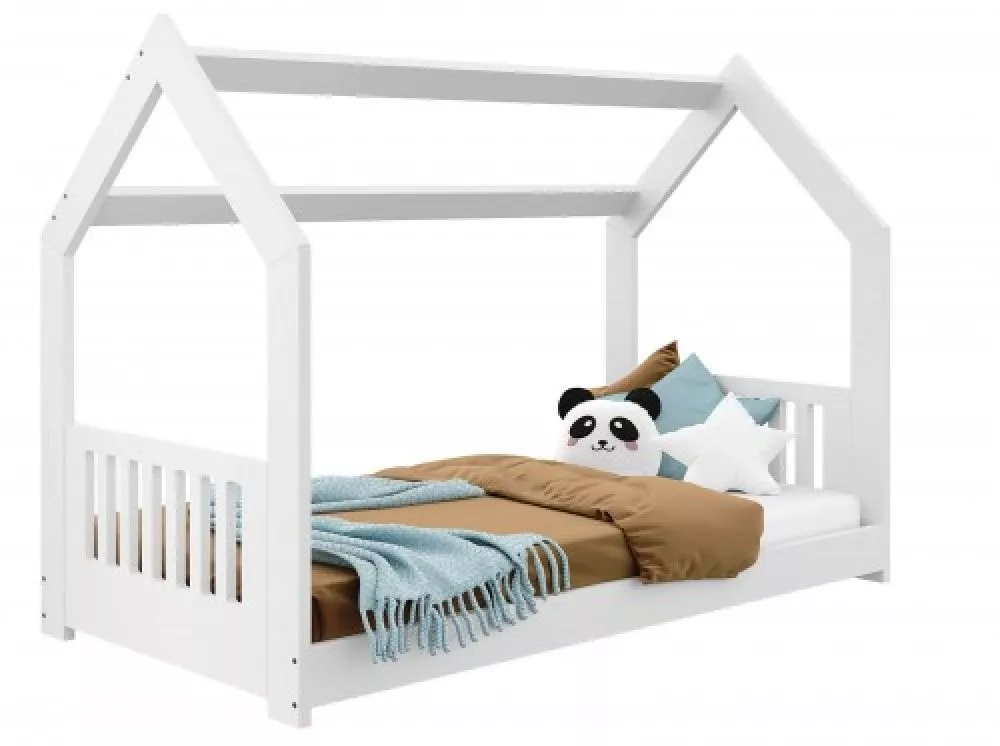 Bērnu gulta Domek D2-E ar stelāžu Guļamvietas platums: 80 cm, Guļamvietas garums: 160 cm, · 87 × 164 × 124 cm