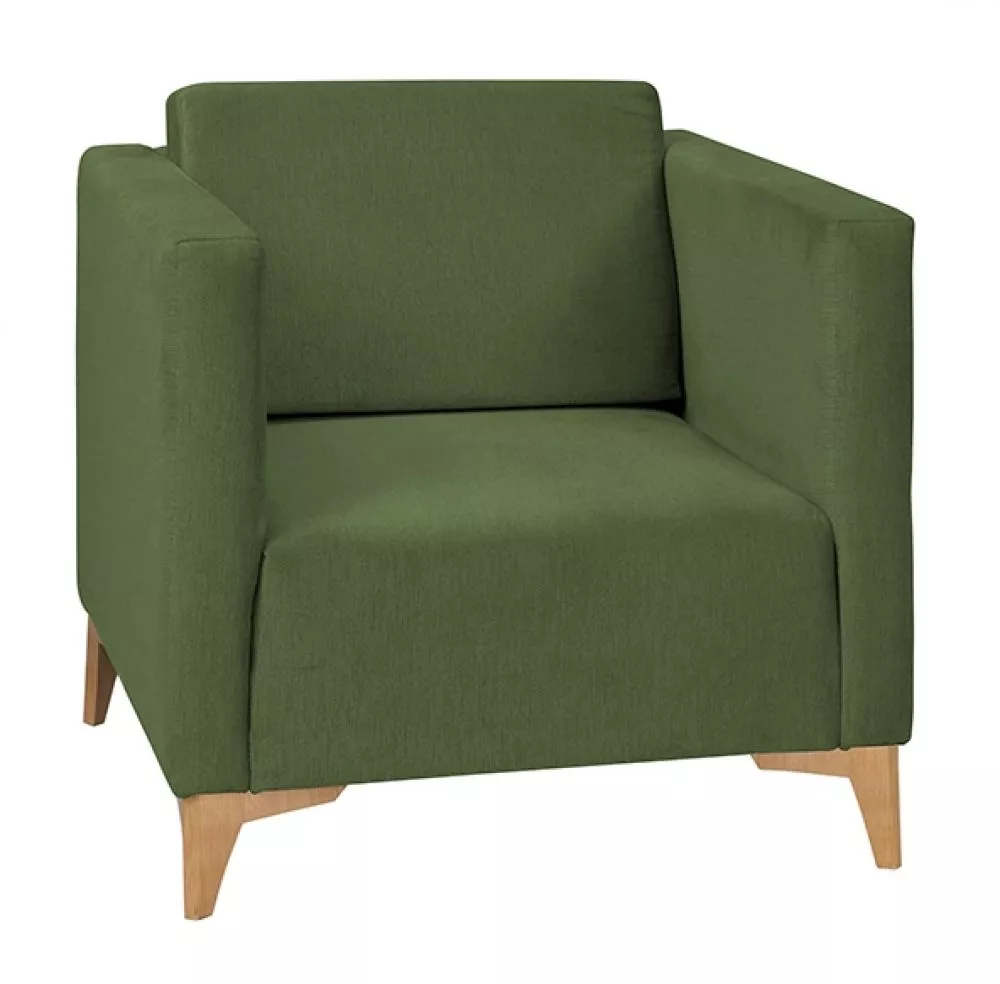 Mīksts krēsls Szafir 1S Standard Sēdvietas dziļums: 54 cm, · Zaļš · 76 × 82 × 74 cm