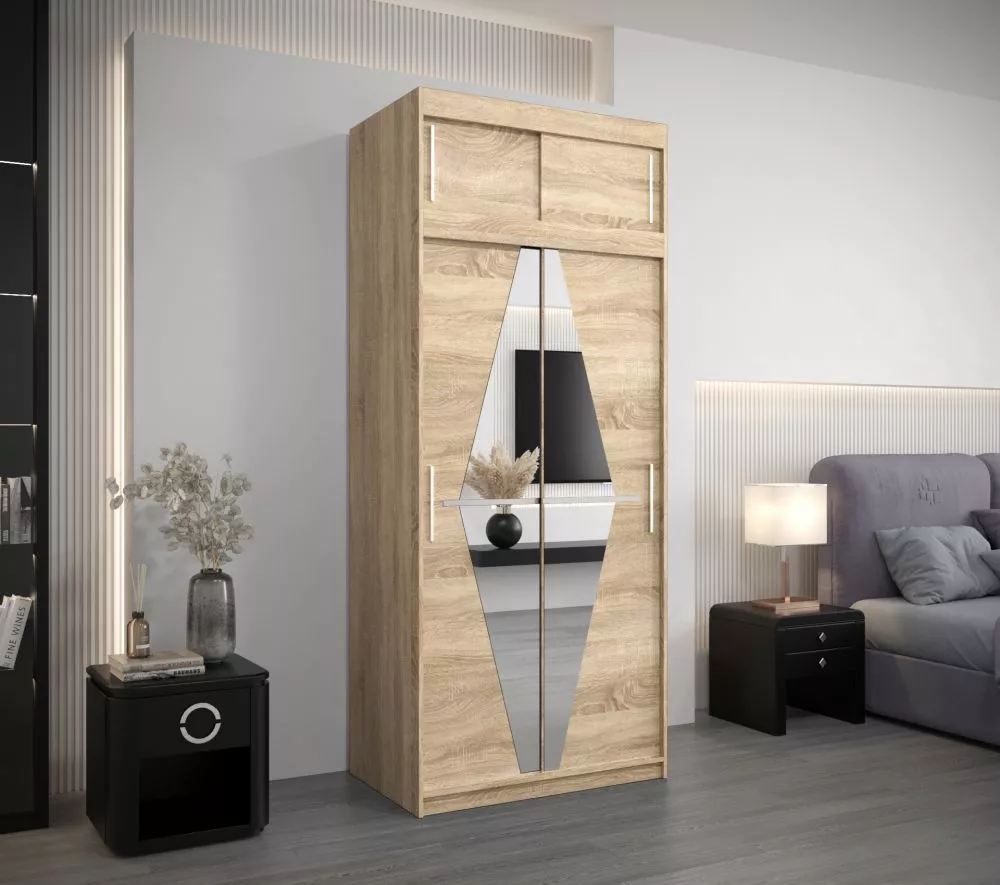 Skapis Boliwia Premium · Sonoma · 100 × 62 × 240 cm