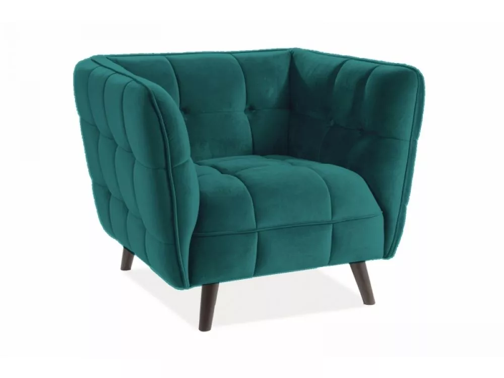 Krēsls Castello Velvet 1 · Tirkīzs · 78 × 92 × 60 cm