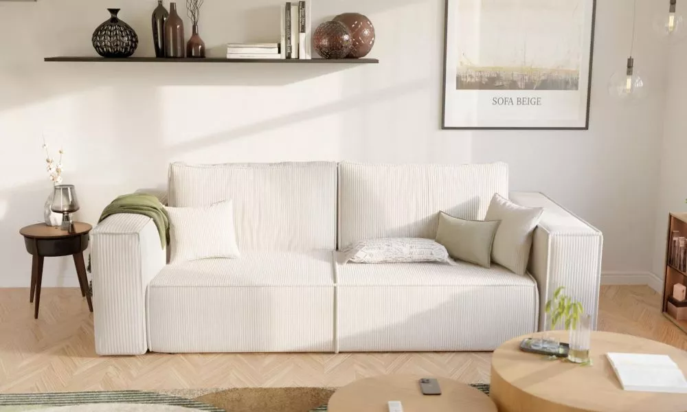 Dīvāns Bali Sofa Standard · Bēši pelēks · 105 × 255 × 83 cm