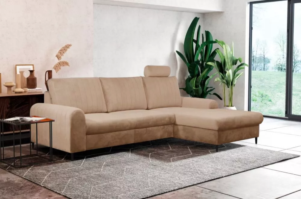 Dīvāns Monaco Comfort standard · Bēšs · 168 × 252 × 88 cm