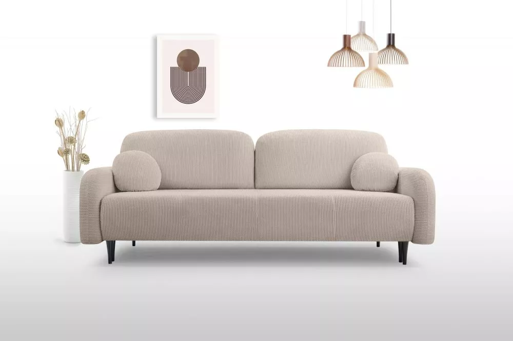 Dīvāns Cloud 3S standard · Kapučino · 120 × 230 × 95 cm