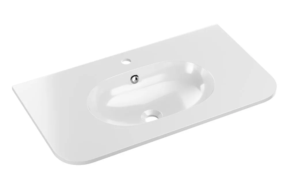 Izlietne Pure White · Balts · 80.4 × 45.8 × 12.25 cm