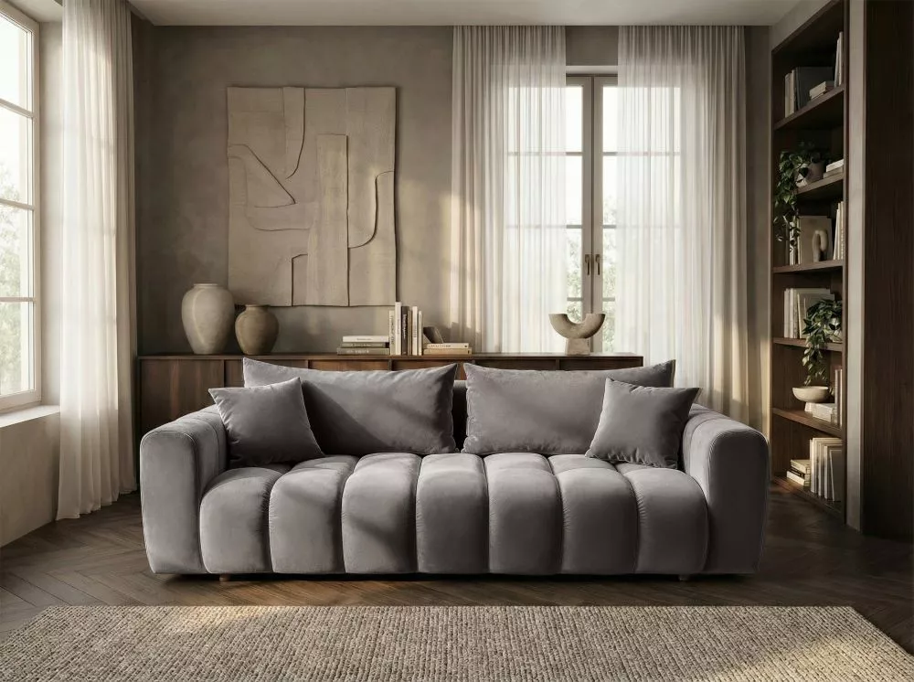 Dīvāns Cosmopolitan Standard · Pelēks · 97 × 240 × 80 cm
