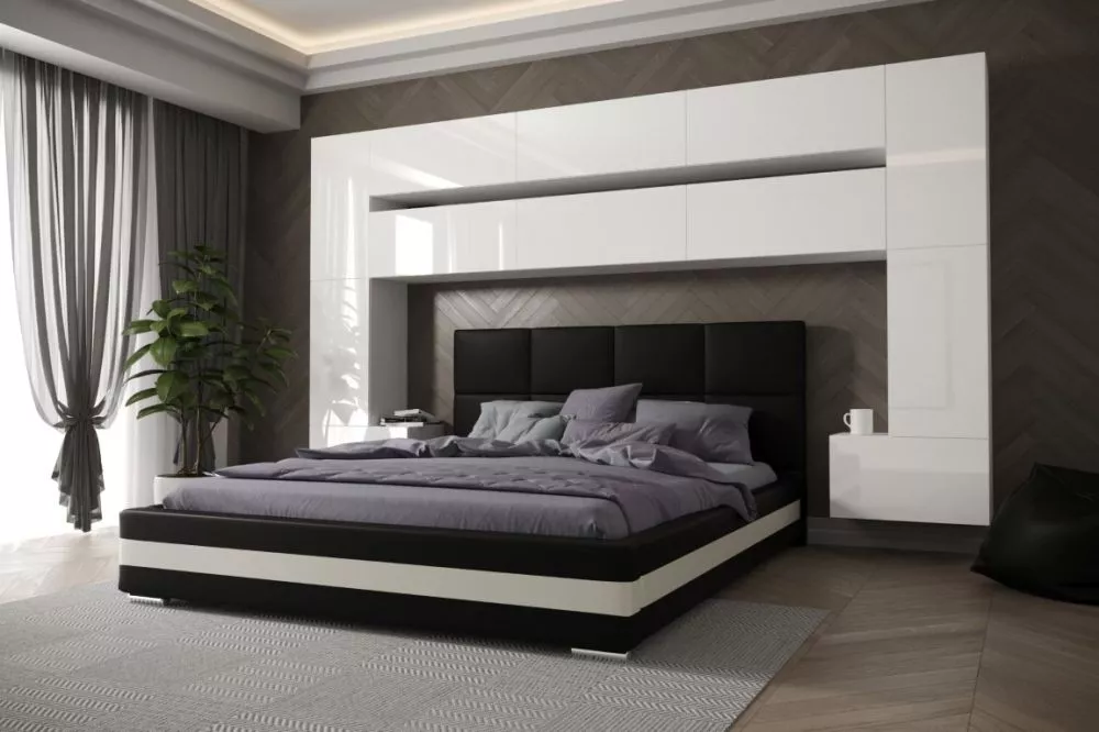 Sekcija Panama 7 Gloss · Balts · 323 × 35 × 213 cm