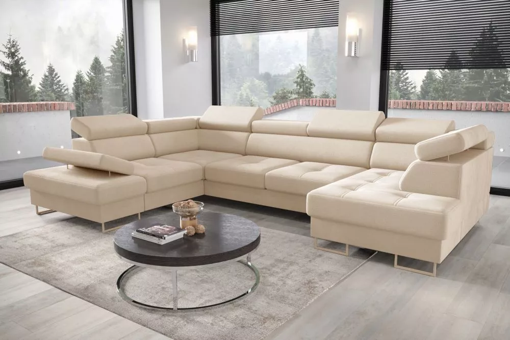 Dīvāns Galaxy Max 2 standard · Bēšs · 210 × 350 × 74 cm