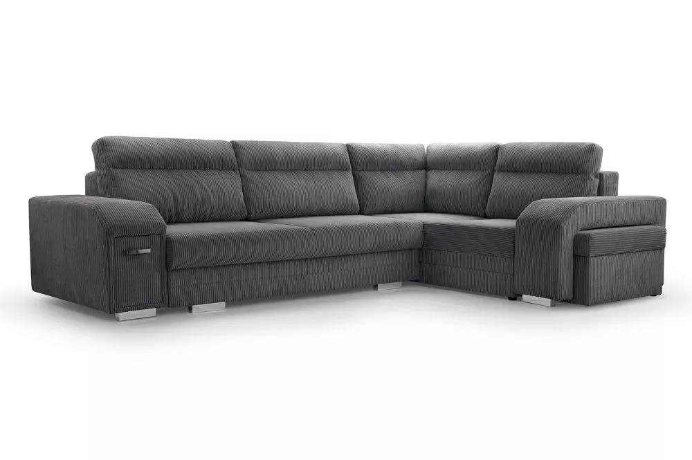 Dīvāns Alvares Standard · Antracīts · 205 × 305 × 90 cm