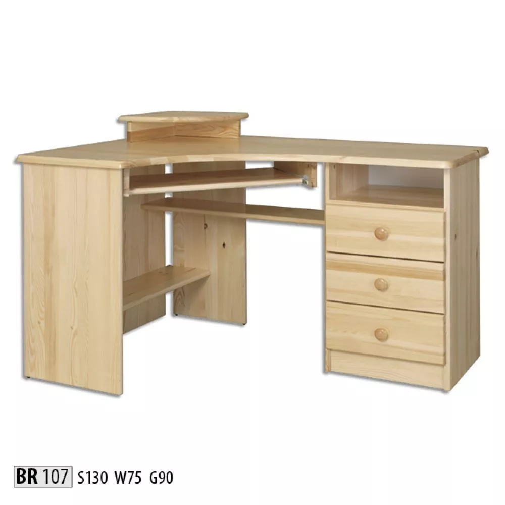 Galds BR 107 · Priede · 130 × 75 × 90 cm