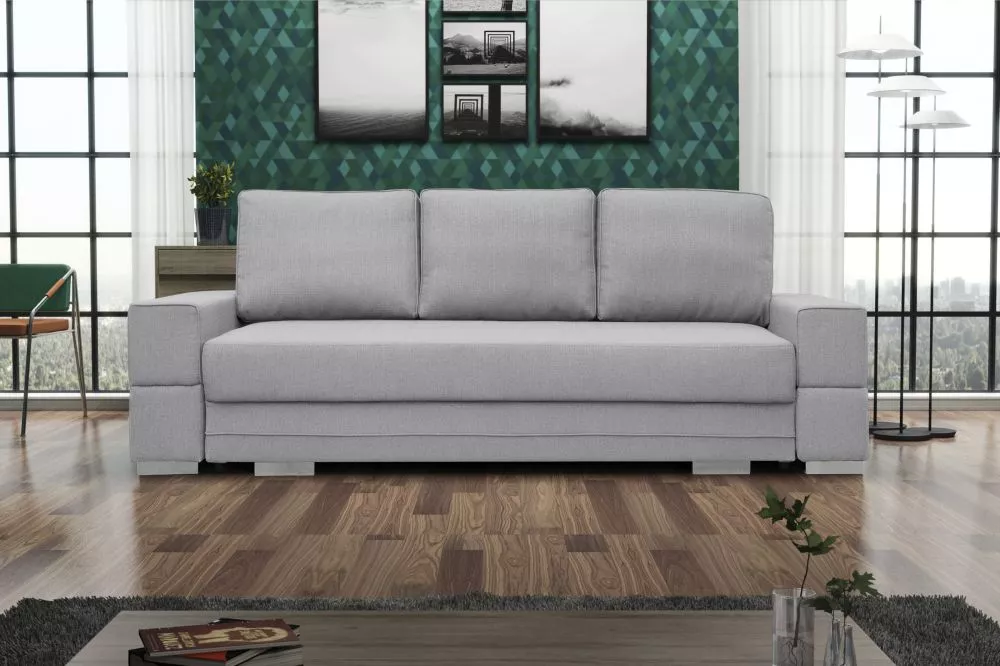 Dīvāns Sofia Classic Standard · Gaiši pelēks · 103 × 251 × 90 cm