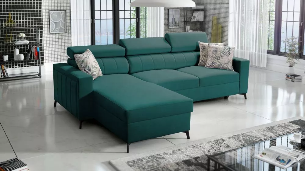 Dīvāns Baltico 1 Maxi Premium Standard · Tirkīzs · 183 × 267 × 83 cm