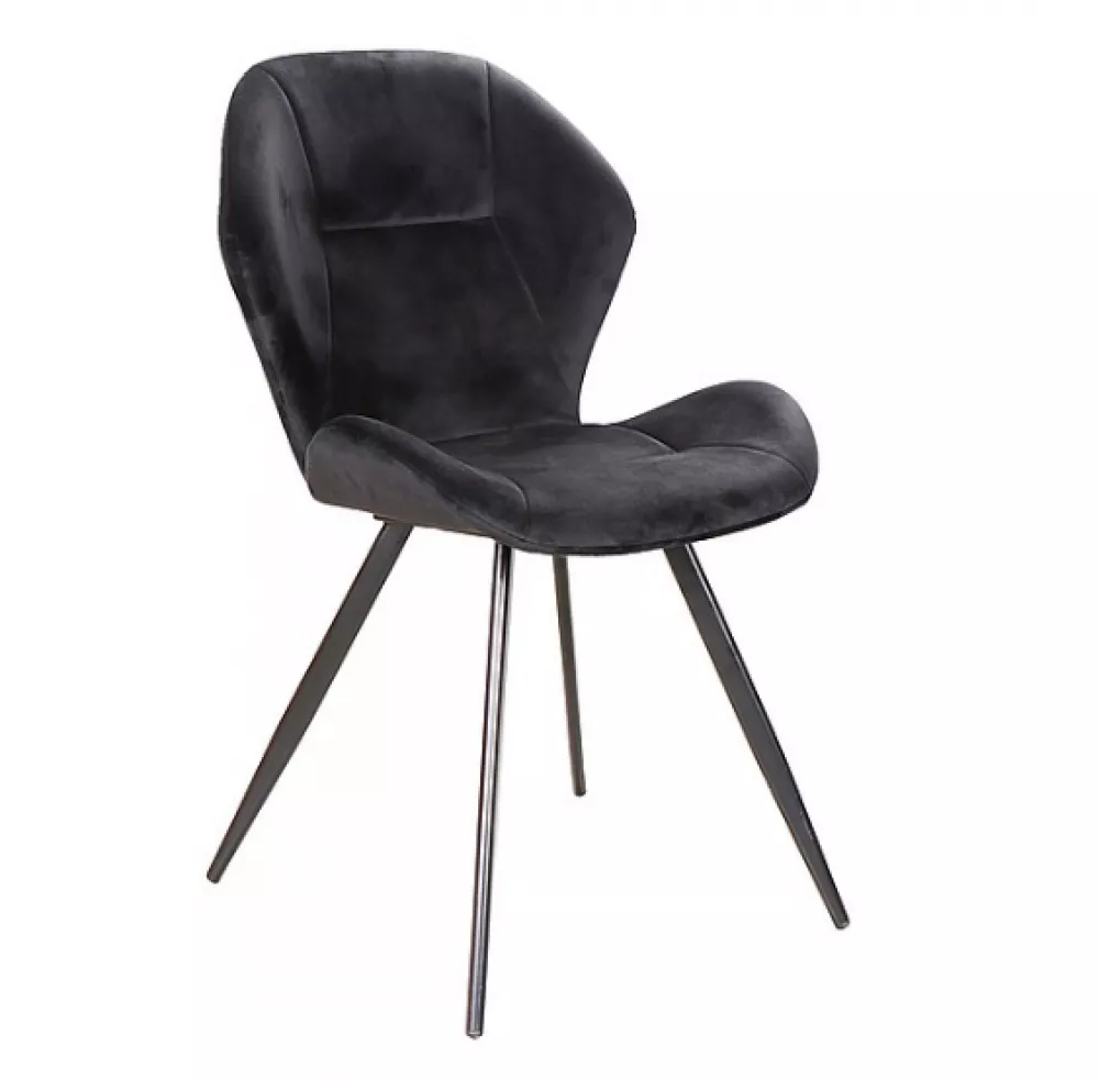 Krēsls Ginger Velvet · Melns · 85 × 51 × 41 cm
