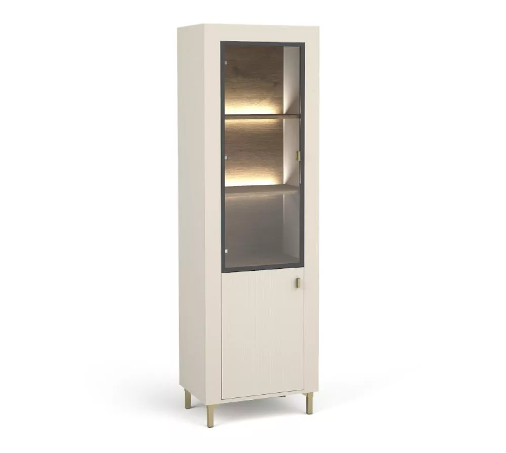Sekcija Mossa MO3 ar LED Korpusa krāsa: bēšs, · 60 × 40 × 193.6 cm