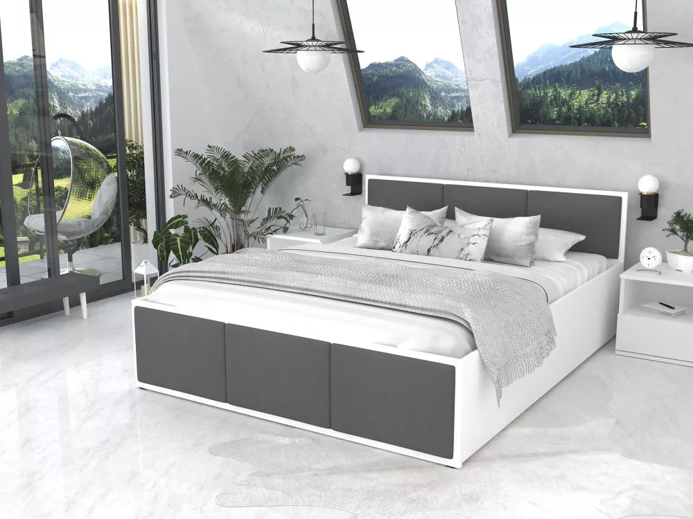 Gulta Panama T White Plus ar stelāžu Guļamvietas platums: 160 cm, Korpusa krāsa: balts, Guļamvietas garums: 200 cm, stel