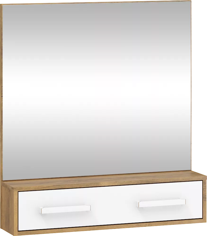 Spogulis Rio 10 · Ozols votāns + balts · 84 × 16 × 91 cm