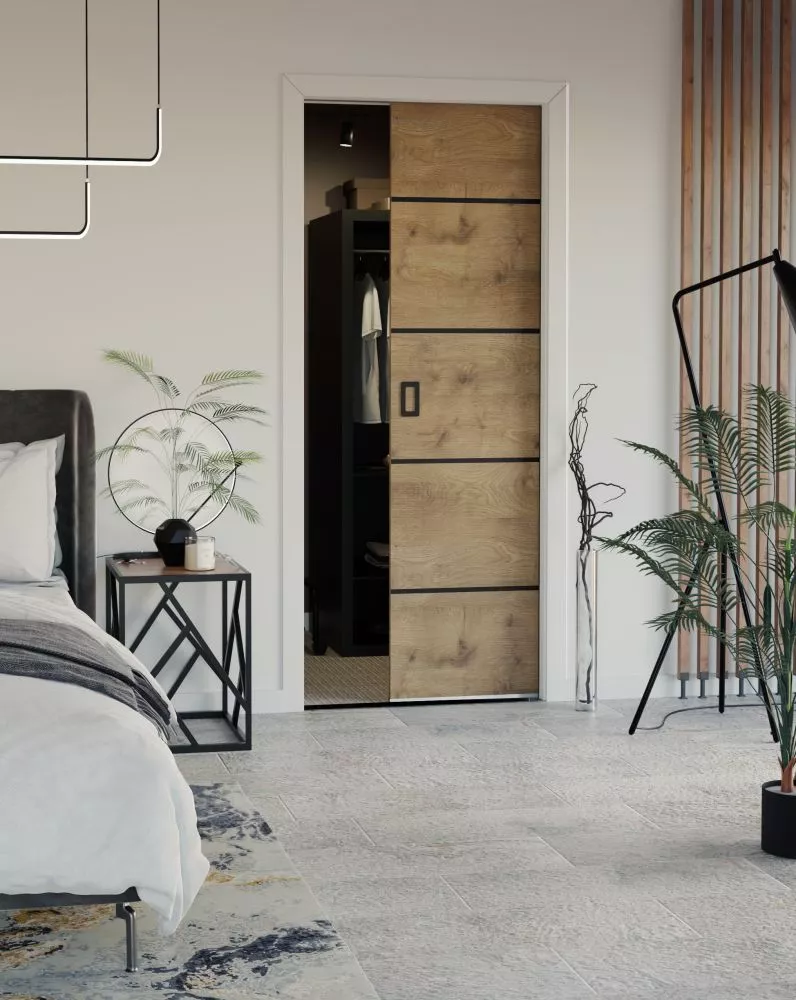 Bīdāmās durvis Evo Werdi Plus · Ozols craft zelts · 106 × 205 cm
