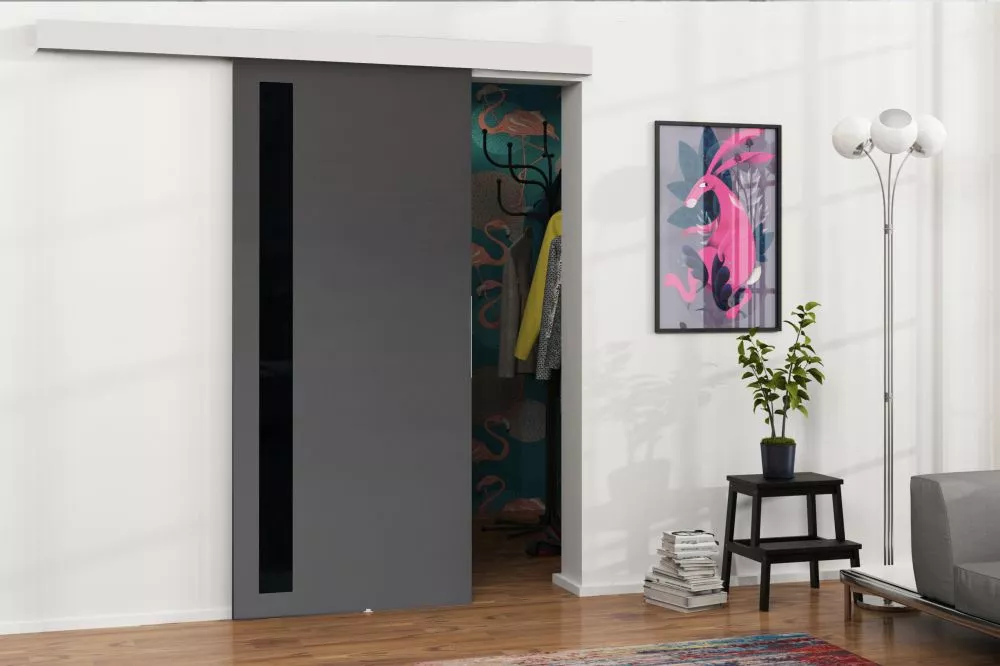 Bīdāmās durvis Malibu M-5 · Antracīts · 106 × 205 cm