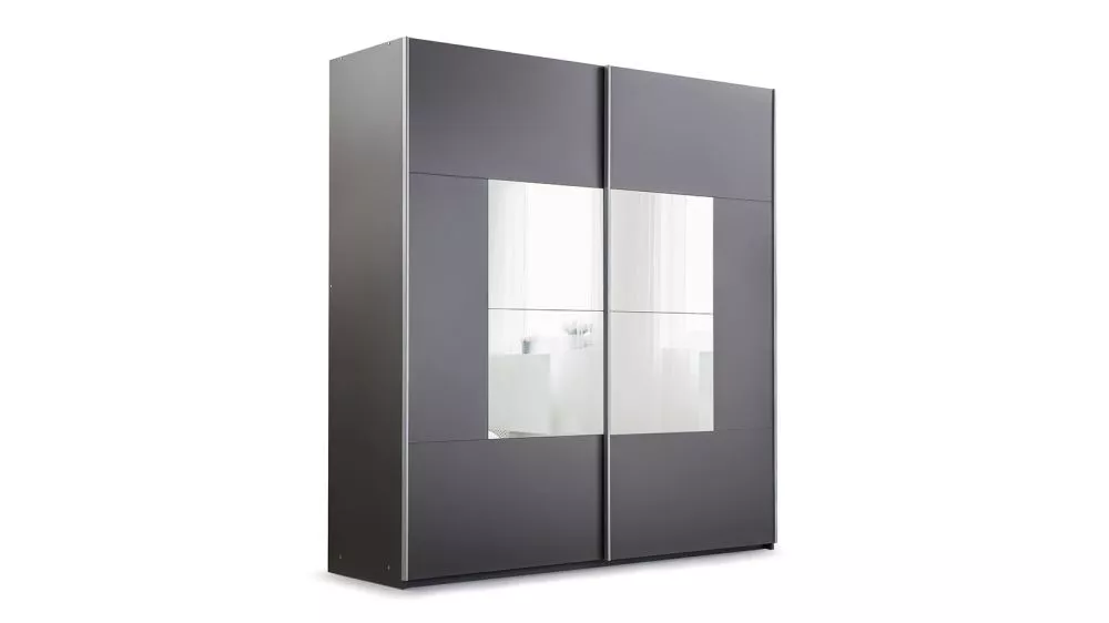 Skapis Boston Mirror · Grafīts · 203 × 65 × 215 cm