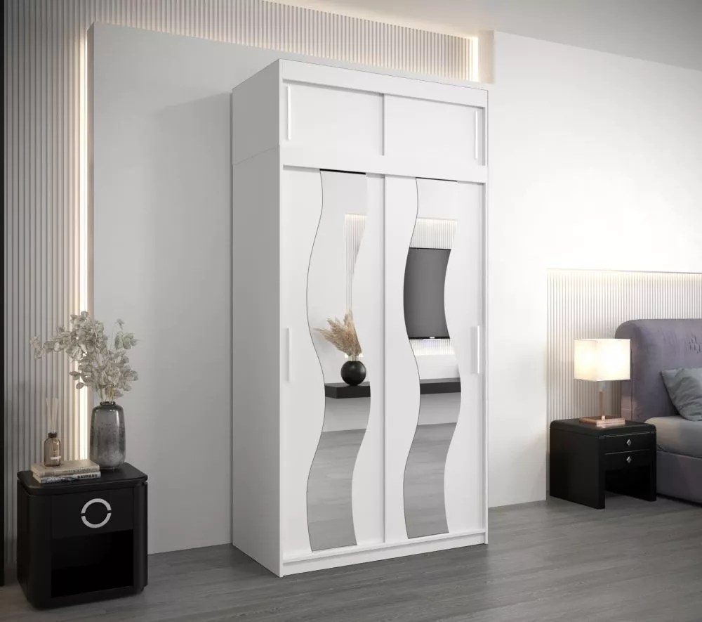 Skapis Sewilla Plus · Balts · 120 × 62 × 240 cm