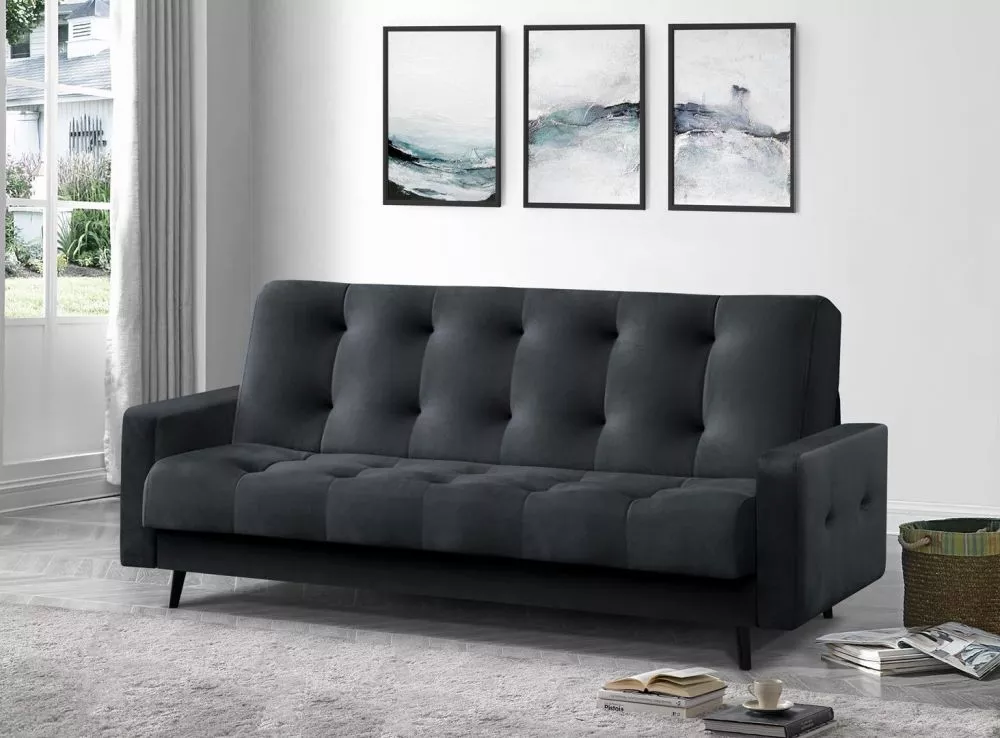 Dīvāns Sansa Bis Standard · Antracīts · 93 × 220 × 89 cm