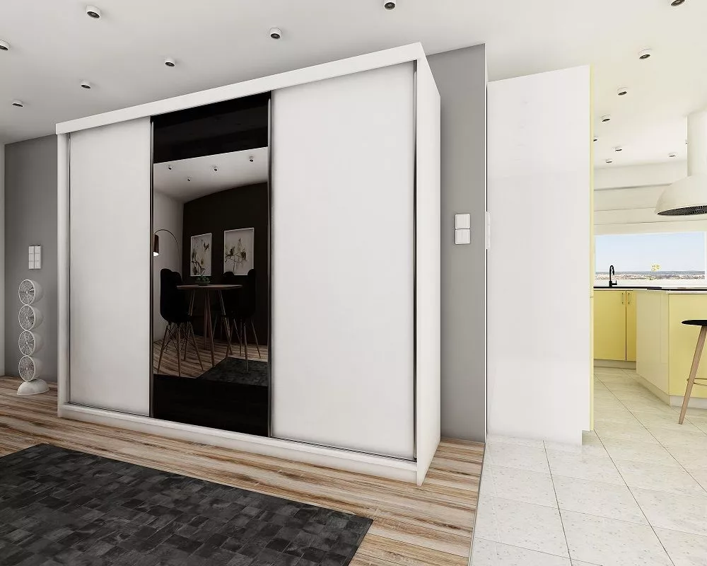 Skapis Top 33 ar LED · Balts · 250 × 62 × 200 cm