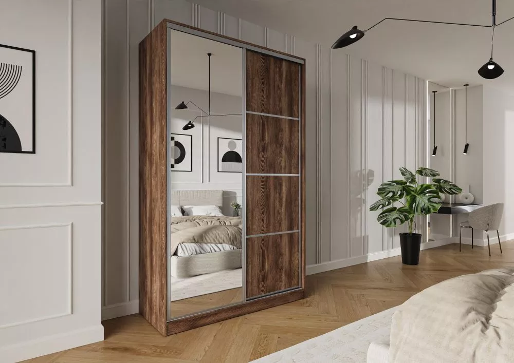 Skapis Trend 6 · Kastanis · 150 × 60 × 245 cm