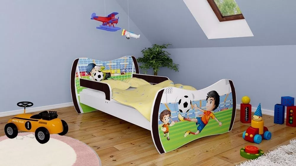Bērnu gulta Dream L01 140x70 DM27 ar stelāžu Guļamvietas platums: 70 cm, Guļamvietas garums: 140 cm, · 94 × 144 × 71 cm