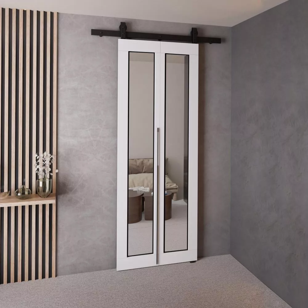 Bīdāmās durvis Qudio Loft-7 · Balts · 66 × 205 cm