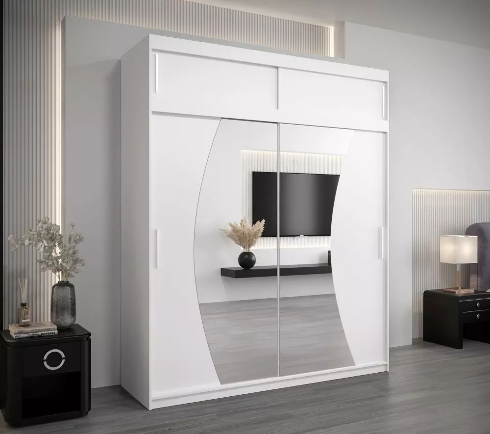 Skapis Wave Dream Premium · Balts · 200 × 62 × 240 cm