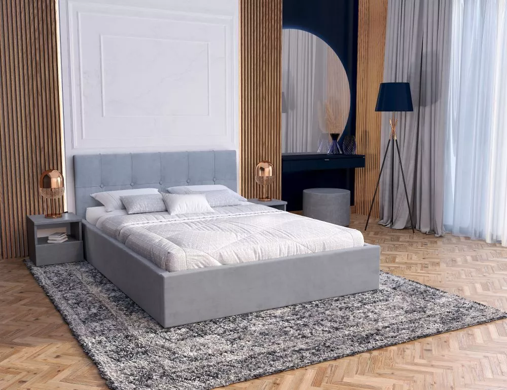 Gulta Rino Premium Standard ar stelāžu Guļamvietas platums: 180 cm, Guļamvietas garums: 200 cm, stelāžas tips: metāla, ·