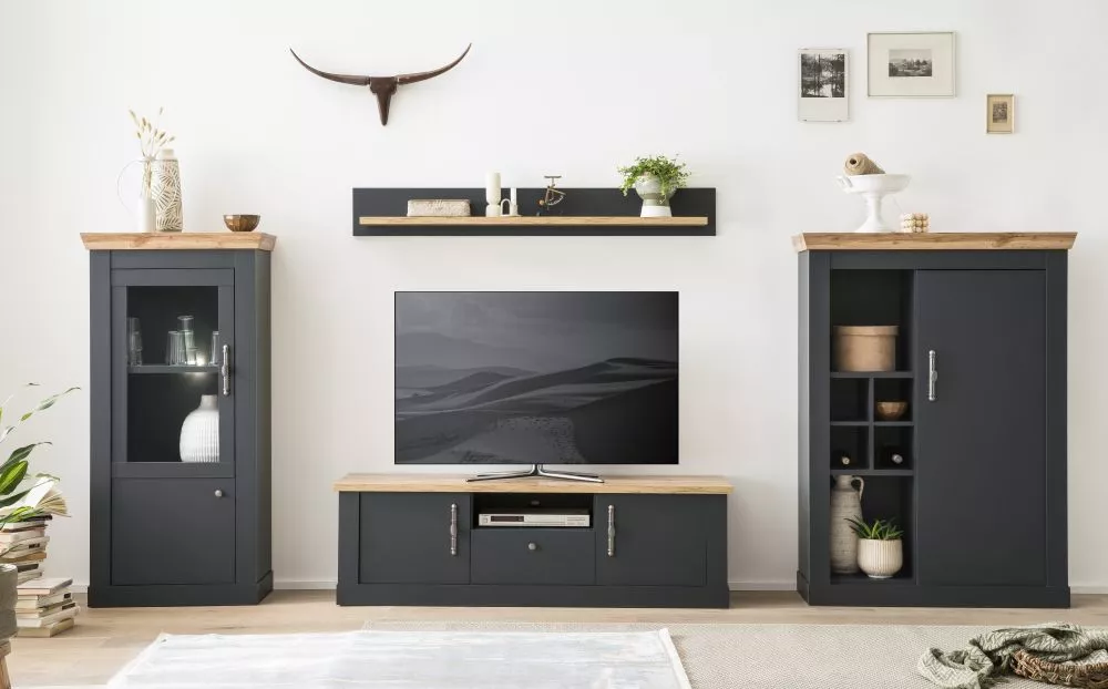 Komplekts Catania Set 3 ar LED Korpusa krāsa: antracīts, · 357 × 45 × 170 cm