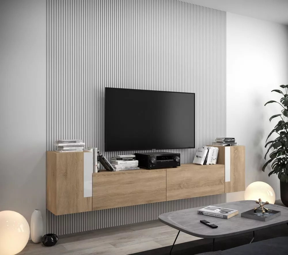 Sekcija New Concept C89 · Sonoma · 256 × 35 × 60 cm